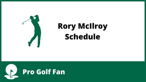 rory mcilroy schedule 2023