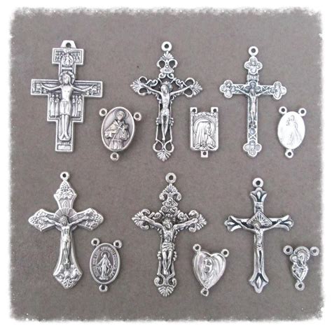 rosary cross and center sets