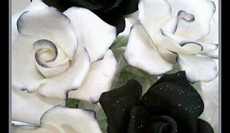 Rosas negras y blancas - FloresNuevas.com