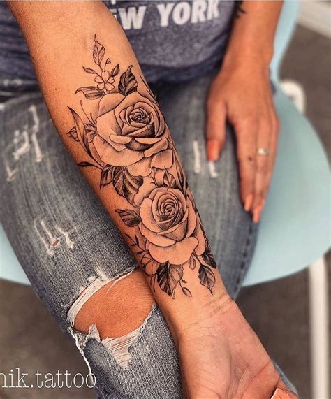 Flor Rosa Tatuajes para Mujeres