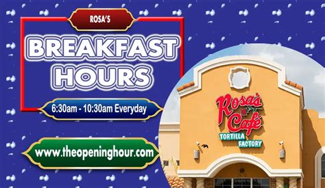 rosas breakfast hours