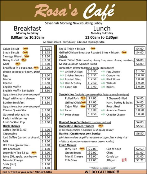 Rosas Cafe Menu Highlights: A Must-Try Delight at Your Local Favorite