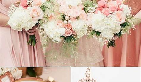 Glamorous Rose Gold Wedding Color Palette Ideas