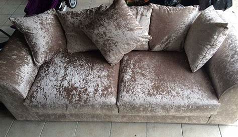 Crushed Velvet Furniture Sofas Beds Chairs Cushions
