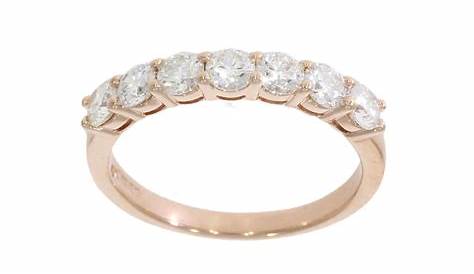 Rose Gold Half Eternity Ring Amazon Com 14k Diamond Wedding