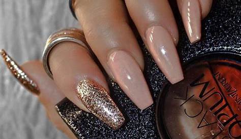 Rose Gold Shoes & Rose Gold Glitter Nails For Kids' Glittery Charm