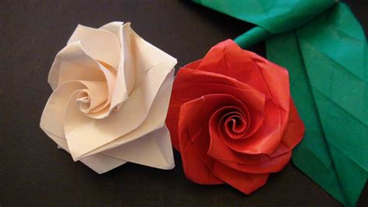 Rose Origami Facile: A Comprehensive Guide to Create a Stunning Origami Rose