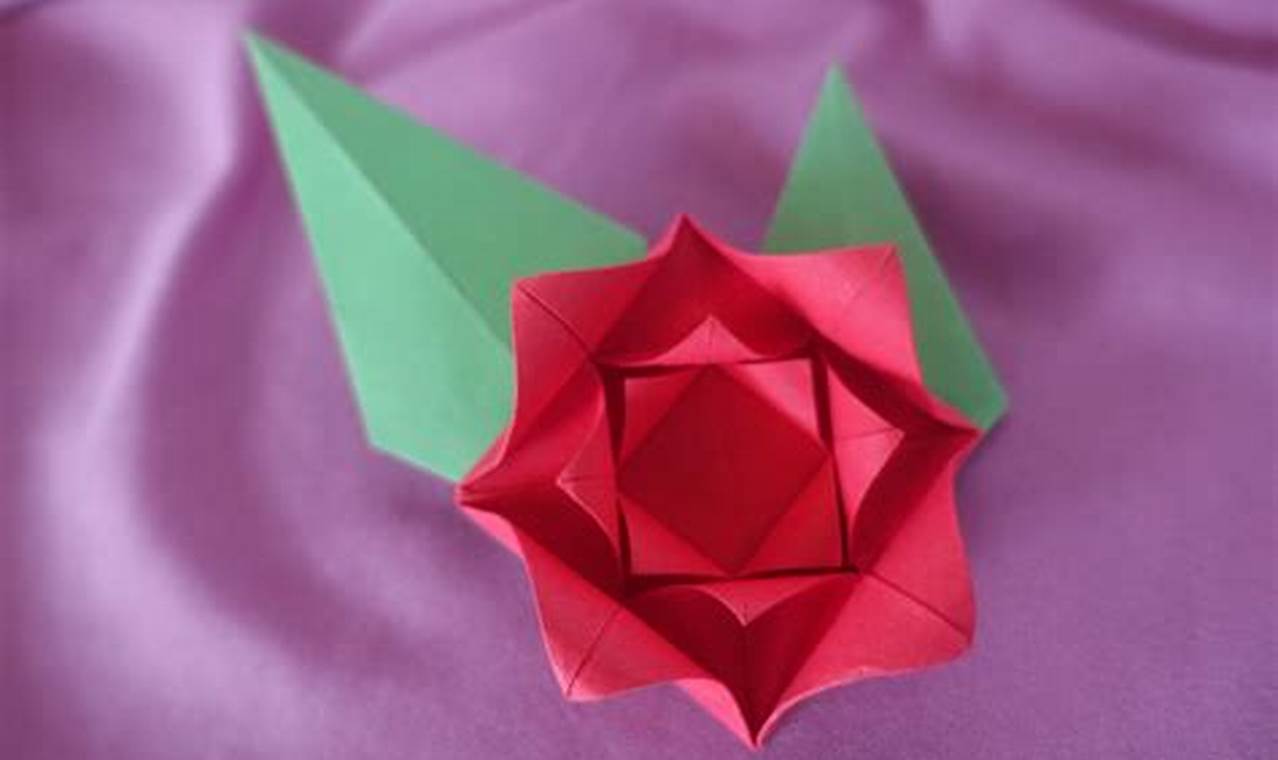 Rose Origami Facile: A Comprehensive Guide to Create a Stunning Origami Rose