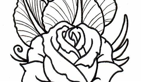 Pin by akula артем on TATTOO IDEAS | Outline drawings, Rose outline