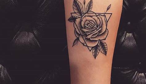 Rose Triangle Tattoo Design Forearm And s s