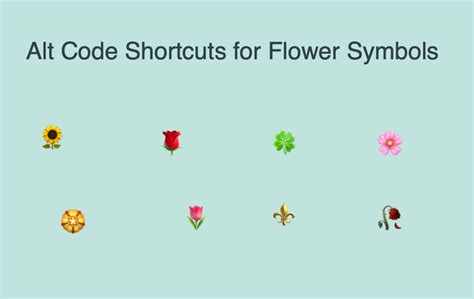 rose alt code
