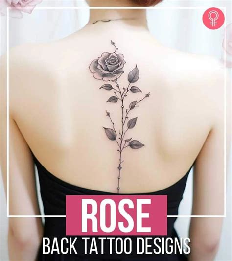 Rose Back Tattoo Small