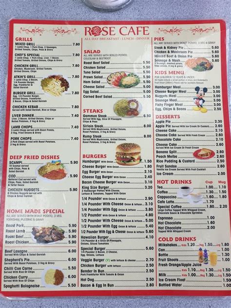 Rose Cafe Menu Highlights Delights: Taste the Trend