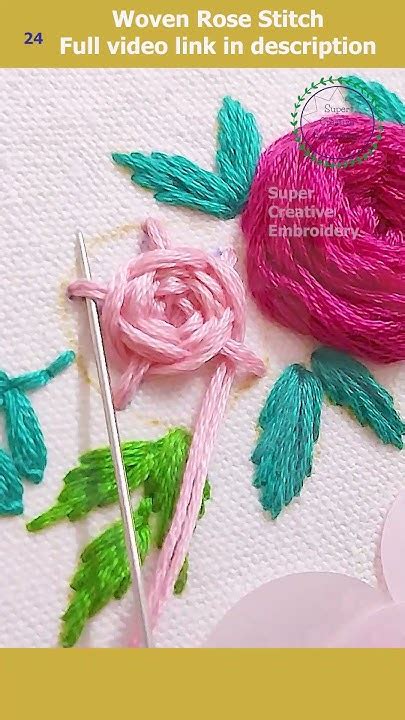 Rose Circle Embroidery Design