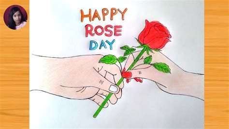 rose day drawing