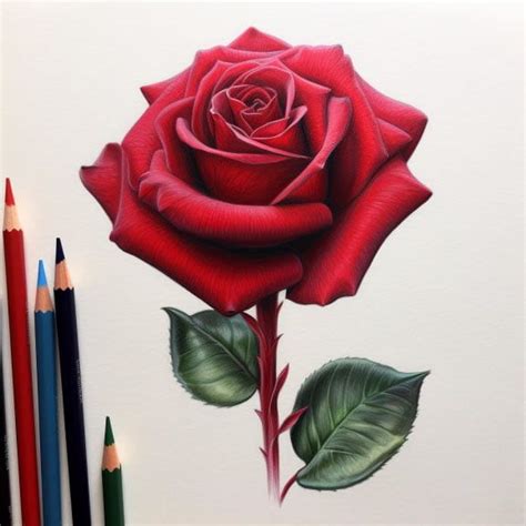 rose drawing beautiful