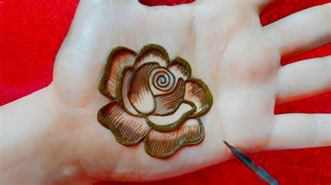 rose drawing mehndi