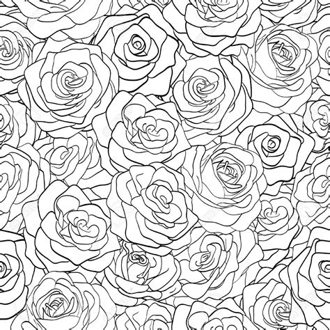 rose drawing pattern