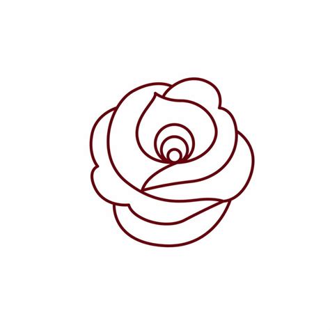 rose drawing small