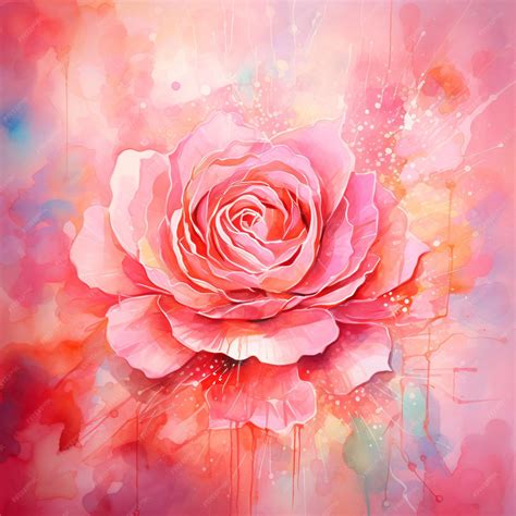 Rose Flower Abstract Background