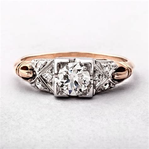 weedtime.us:rose gold art deco engagement rings