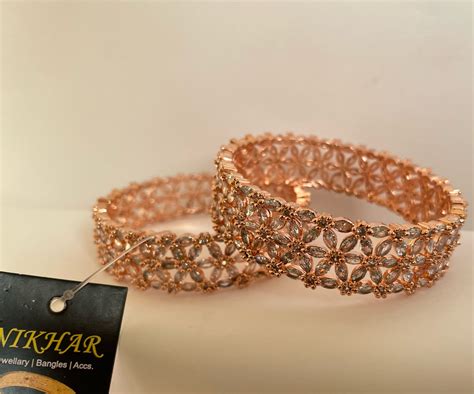 Rose Gold Bangles Indian