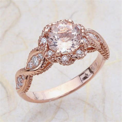 rose gold classic engagement rings