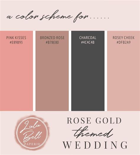 Rose Gold Color Variations