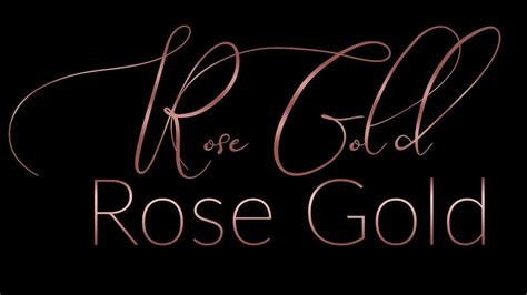 rose gold font color code