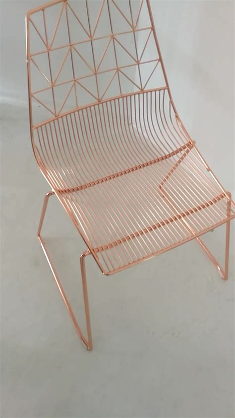 www.enter-tm.com:rose gold metal chair uk