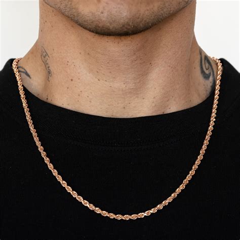 Rise in Elegance with Trendy Rose Gold Rope Chain Jewelry