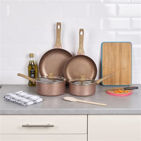 Rose Gold Saucepan Set