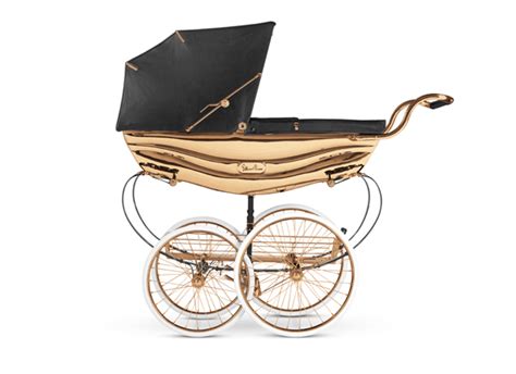 Rose Gold Silver Cross Pram