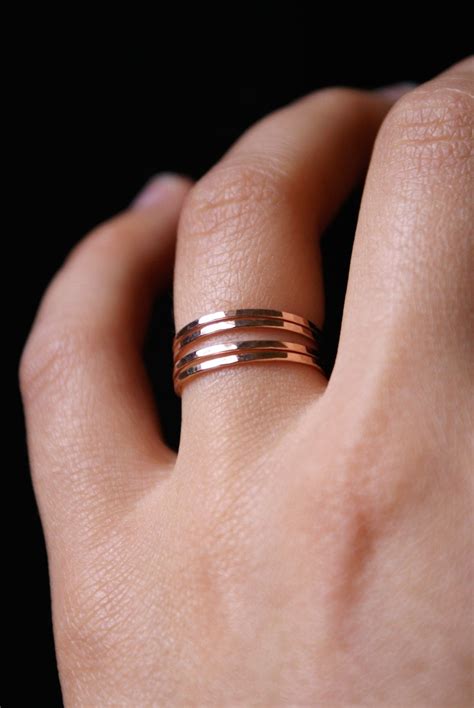 Rose Gold Stacking Rings