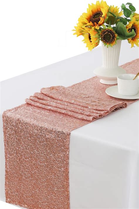 Rose Gold Table Runners Amazon