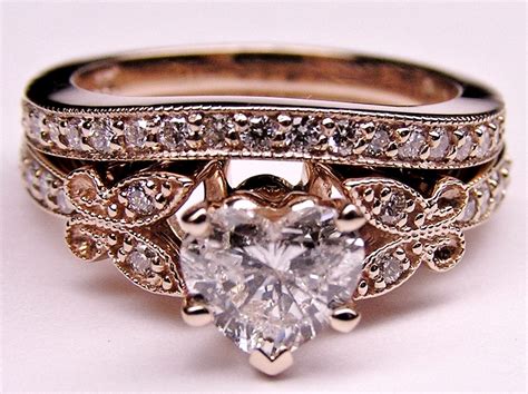 rose gold vintage engagement rings uk