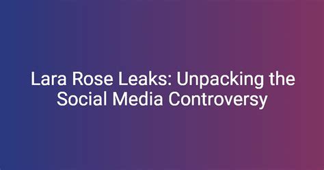 rose leak leaks