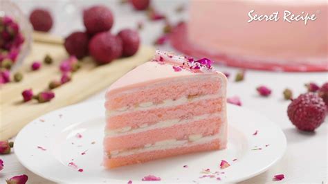 Pancit Princess Lychee Rose Cake with Lychee Cream Filling