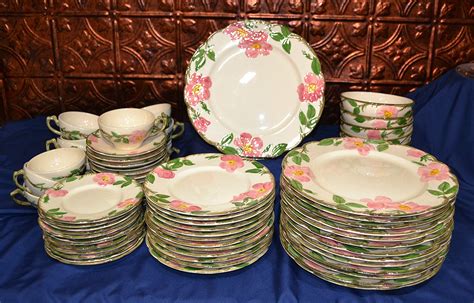 rose pattern dinnerware sets