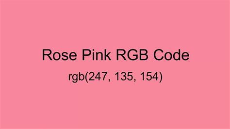 rose rgb code