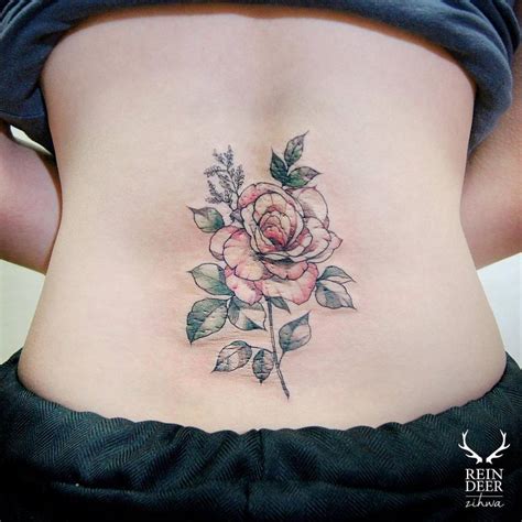 Rose Tattoo Lower Back
