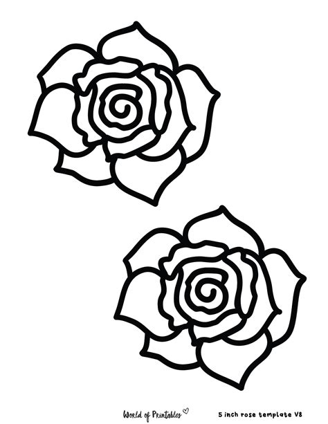 Rose Templates Free Printable