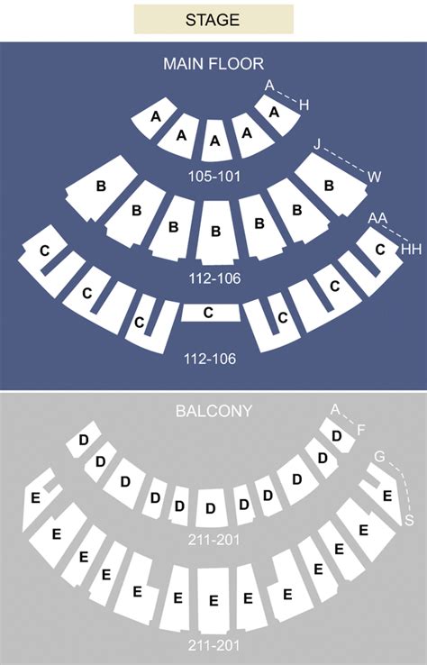 rosemont theatre seating chart detailed