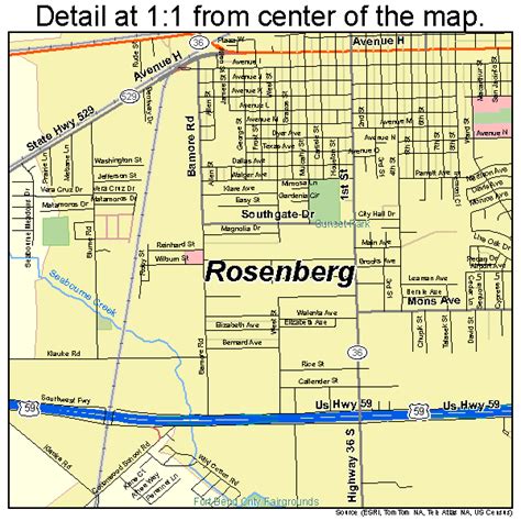 rosenberg tx map