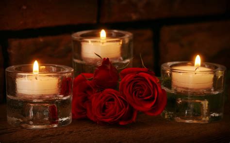 roses candles