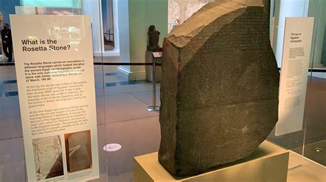 rosetta stone in museum