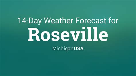 roseville mi weather