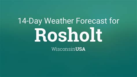 Rosholt Weather Forecast