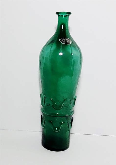 rossini genuine empoli glass bottle italy