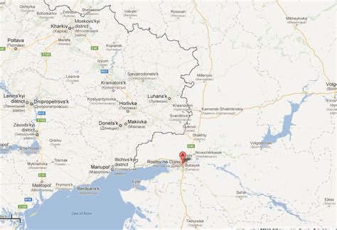 The location of Rostov on Don pinned on a map of Russia Stock Photo Alamy